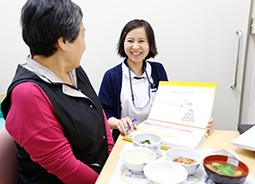 栄養指導の様子
